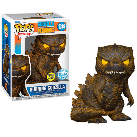 Figurine - Pop! Movies - Godzilla vs Kong - Godzilla Brulé - N° 1316 - Funko