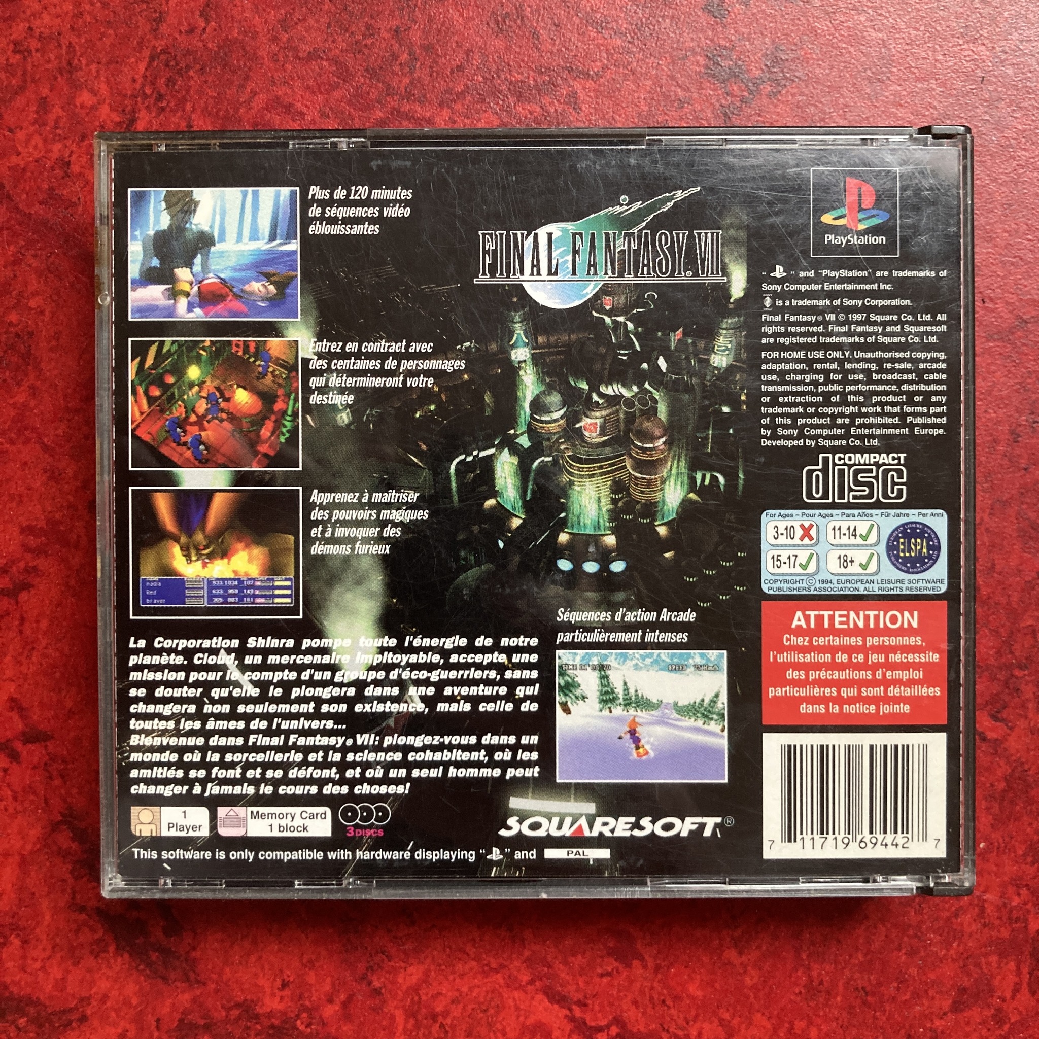 Final Fantasy VII – versions occidentales (PlayStation)