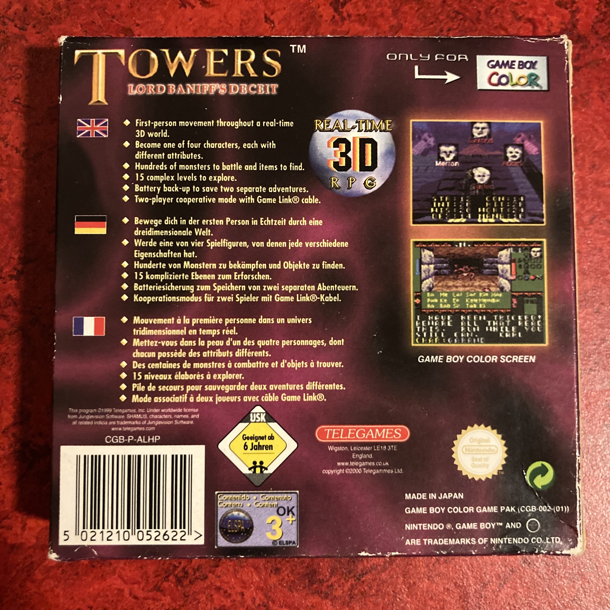 Towers : Lord Baniff’s Deceit (Game Boy Color)