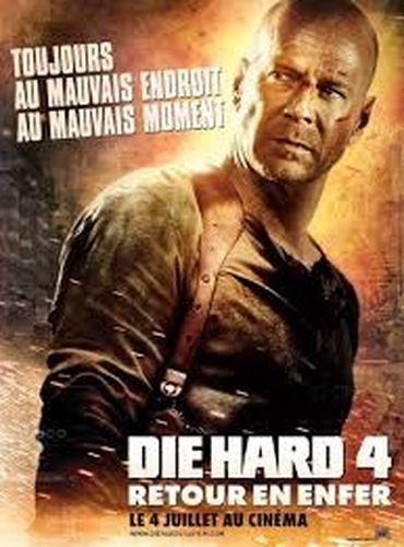 Hier, j'ai regardé un film: "Die Hard 4: retour en enfer"