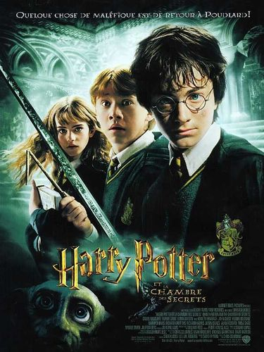 Hier, j'ai regardé un film: "Harry Potter et la chambre des Secrets"